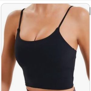Lemedy Women Padded Sports Bra Yoga Tank Top